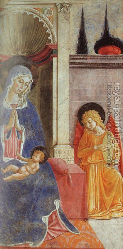 Benozzo Di Lese Di Sandro Gozzoli : Madonna and Child (detail)